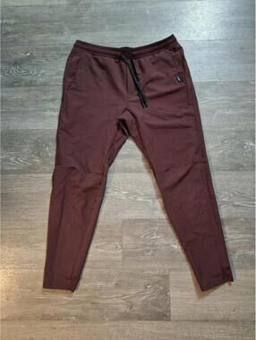 UNRL Pants Mens Large Dark Walnut Jogger Stretch Performance Training Athletic